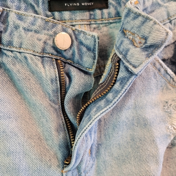 Buckle Flying Monkey Distressed Wide Leg Baggy Denim Jeans - Picture 5 of 13